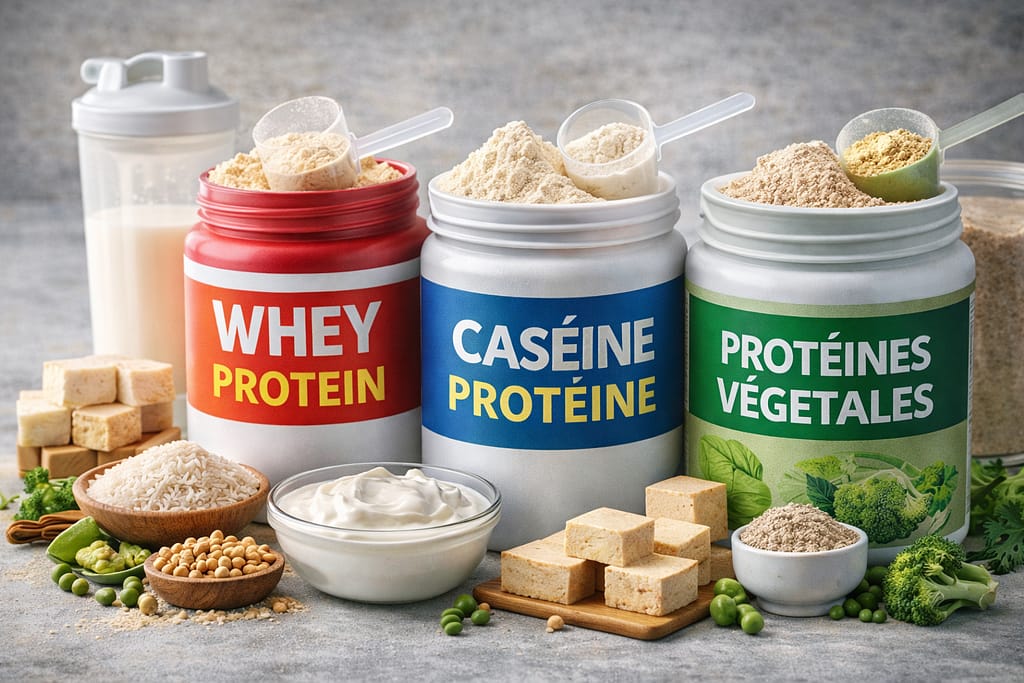 Whey, caséine, protéines végétales : différences et comment bien choisir Whey caséine protéines végétales : comparaison pour choisir la meilleure protéine selon l’objectif sportif