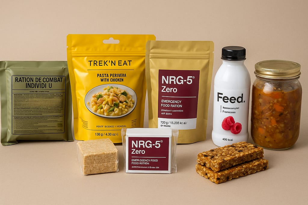 Top 5 des rations de survie longue conservation (test & avis) Découvrez les 5 meilleures rations de survie longue conservation testées : RCIR, lyophilisés, NRG-5, boissons complètes et options maison. Comparatif utile et avis terrain.