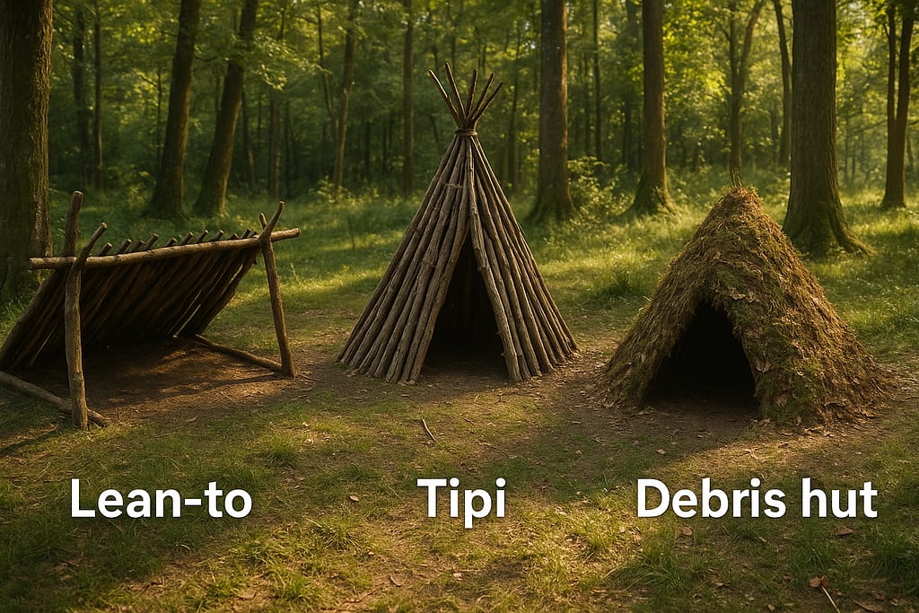 Construire un abri de fortune en forêt : techniques de base Apprenez à construire un abri de fortune en forêt : lean-to, tipi ou debris hut. Techniques simples, erreurs à éviter et conseils pratiques pour débutants.