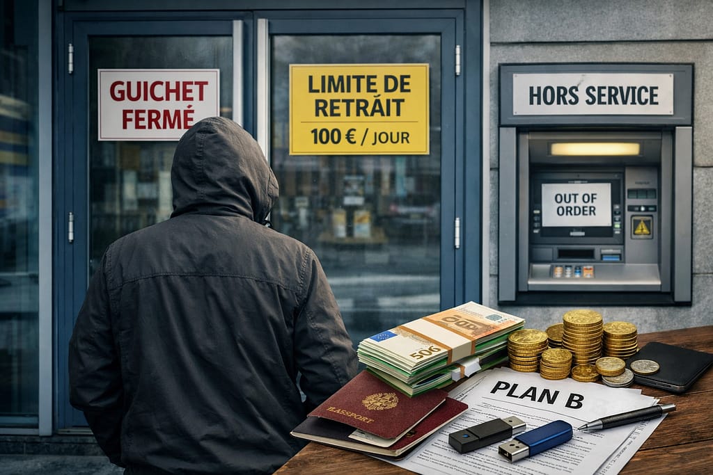 Crise bancaire majeure : protéger son argent, ses biens et son autonomie Crise bancaire majeure – protéger son argent et garder des moyens de paiement autonomes