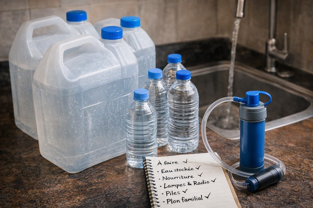 Survivre 30 jours en cas de crise majeure : le plan complet eau, nourriture, énergie et protection familiale Survivre 30 jours en cas de crise majeure : le plan complet eau, nourriture, énergie et protection familiale