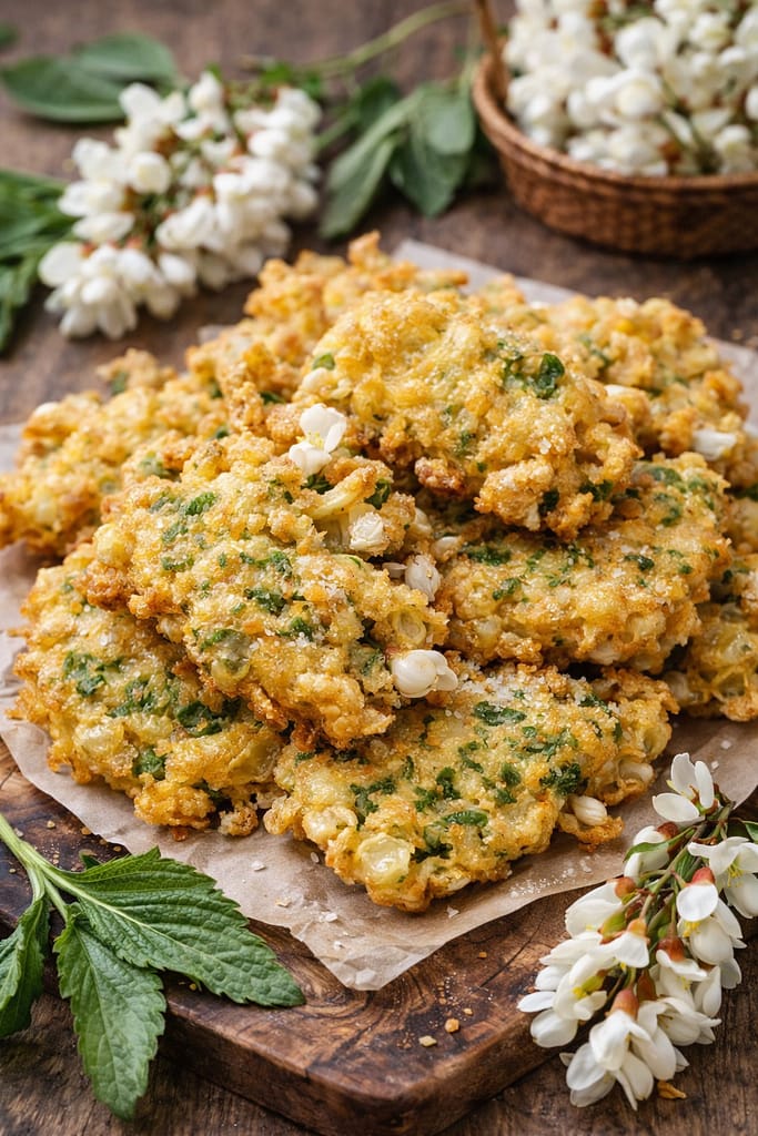Cuisiner avec des plantes sauvages : 5 recettes simples et nourrissantes Beignets de fleurs de robinier (faux-acacia)
